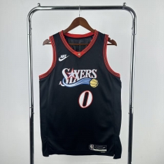 2026 Season Retro NBA Philadelphia 76ers Black #0 Jersey-311