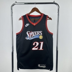 2026 Season Retro NBA Philadelphia 76ers Black #21 Jersey-311