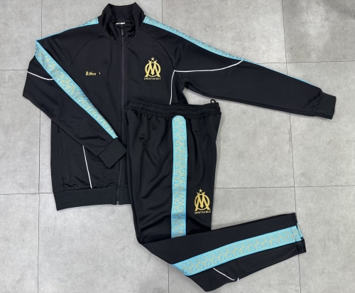 2025/26 Olympique de Marseille Black Thailand Soccer Jacket Uniform-LH