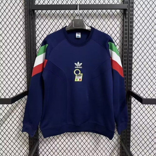 2026/27 Italy Navy Blue Thailand Soccer Tracksuit Top-47