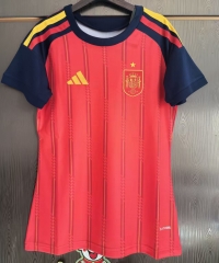 2026/27 Spain Home Red Female Thailand Soccer Jersey-JJ