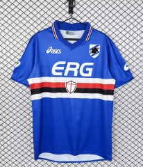 03/04 Retro Version UC Sampdoria Home Blue Thailand Soccer Jersey-503