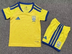 2026/27 Ukraine Home Yellow Kids/Youth Soccer Uniform-507/1040