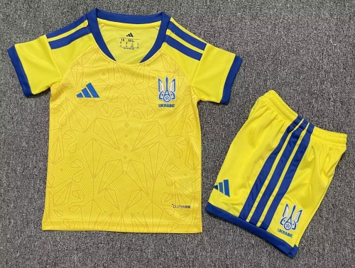 2026/27 Ukraine Home Yellow Kids/Youth Soccer Uniform-507/1040