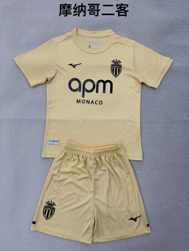 2025/26 Monaco 2nd Away Yellow Soccer Uniform-208