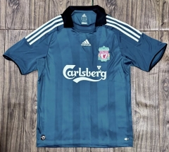 08/09 Retro Version Liverpool Away Blue & Green Thailand Soccer Jersey AAA-601