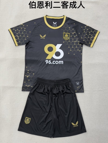 2025/26 Burnley 2nd Away Black Soccer Uniform-208