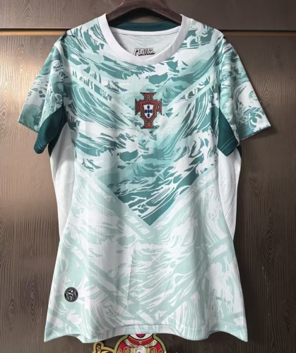 2026/27 Portugal Away Green & White Female Thailand Soccer Jersey-JJ