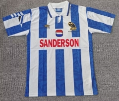 92/93 Retro Version Sheffield Home Blue & White Thailand Soccer Jersey AAA-301