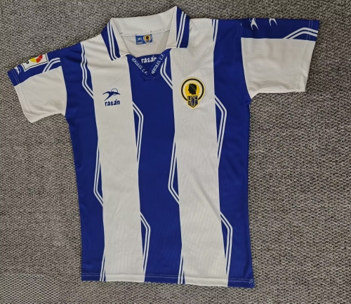 97/98 Retro Version Hércules CF Home Blue & White Thailand Soccer Jersey AAA-301