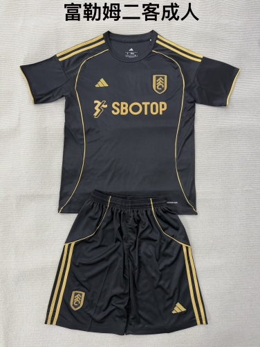 2025/26 Fulham FC 2nd Away Black Soccer Uniform-208