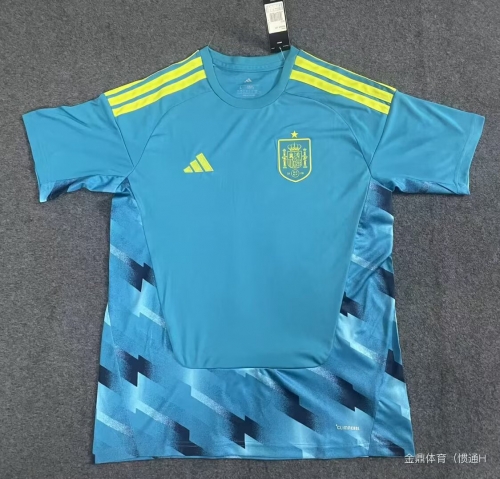 2026/27 Spain Goalkeeper Blue Thailand Soccer Jersey AAA-1040/23