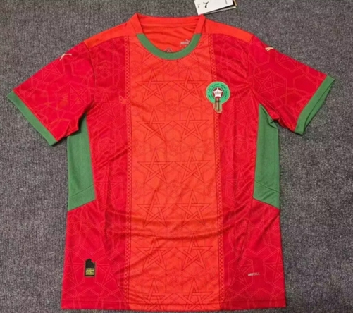 2024/25 Morocco Home Red Thailand Soccer Jersey AAA-312