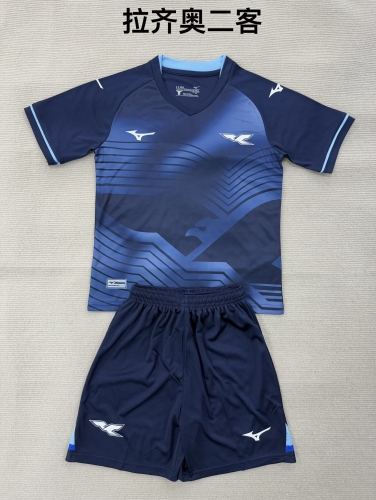Kids 2025/26 Lazio 2nd Away Royal Blue Kids/Youth Soccer Uniform-208