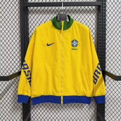 2026/27 Brazil Yellow Windbreaker Hoodies Top-47
