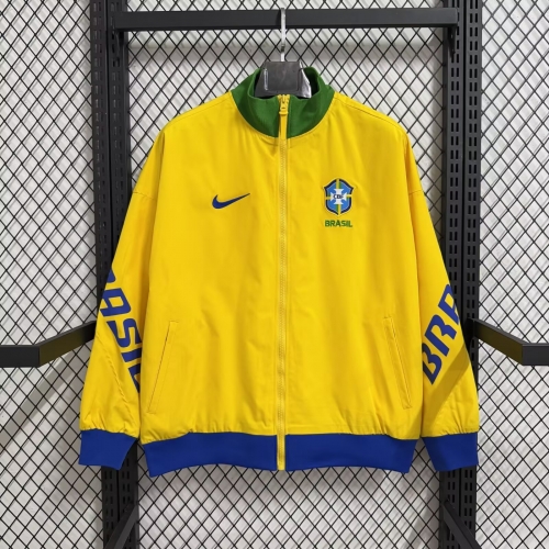 2026/27 Brazil Yellow Windbreaker Hoodies Top-47