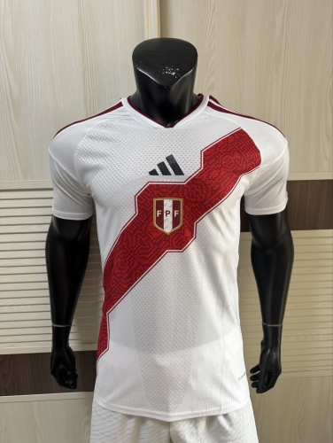 Player Version 2025/26 Peru Home White Thailand Soccer Jersey AAA-308/88