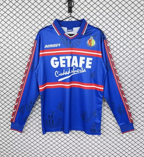 98/99 Retro Version Getafe CF Home Blue LS Thailand Soccer Jersey AAA-503