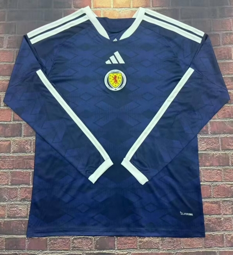 2026/27 Scotland Home Royal Blue LS Thailand Soccer Jersey AAA-23
