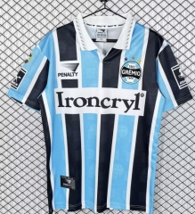97 Retro Vrersion Grêmio FBPA Home Blue & Black Thailand Soccer Jersey AAA-503
