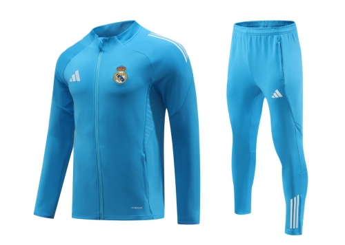 2025/26 Rea Madrid Blue Soccer Jacket Uniform-GDP