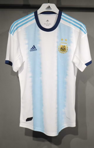 Player Retro Version 2019 Argentina Home Blue & White Thailand Soccer Jersey AAA-703
