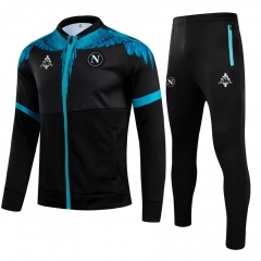 2021 Napoli Black Soccer Jacket Uniform-GDP