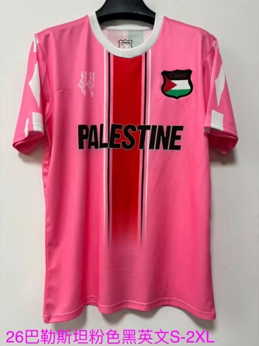 2026/27 English Version Palestine Pink Thailand Soccer Jersey AAA-709