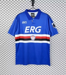 93/94 Retro Version UC Sampdoria Home Blue Thailand Soccer Jersey-503
