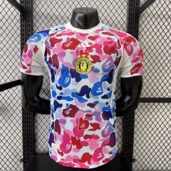Player Special Version 2026/27 ABATHING APE Pink & Blue Thailand Soccer Jersey AAA-XY