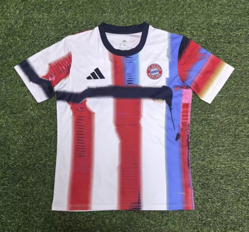 2025/26 Bayern München White & Red Thailand Soccer Training Jerseys-SH/23/416