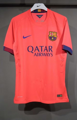 Player Retro Version 14/15 Barcelona Away Orange Thailand Soccer Jerseys-703
