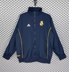 99/00 Retro Version Rea Madrid Royal Blue Windbreaker Hoodies Top-503