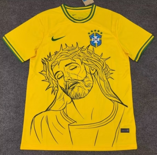 2022/23 Special Version Brazil Yellow Thailand Soccer Jersey AAA-312