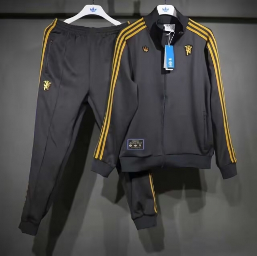 2025/26 Manchester United Black Thailand Soccer Jacket Uniform-703