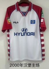 2000 Retro Version Hamburger SV Home White Thailand Soccer Jersey AAA-709