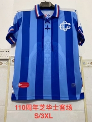 110th Retro Version Deportivo Guadalajara Away Blue Thailand Soccer Jersey AAA-2041