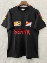 2026 Ferrar Black Round Collar Formula One Racing Shirts-805