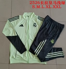 (Size S-2XL ) 2025/26 Rea Madrid Light Green Soccer Jacket Uniform-815