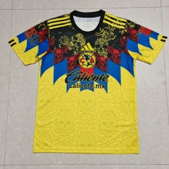 2025/26 Day of the Dead Club América Home Yellow Thailand Soccer Jersey AAA-47