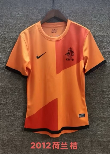 2012 Retro Version Netherlands Home Orange Thailand Soccer Jersey AAA-709