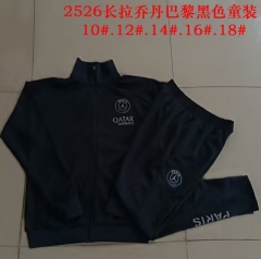 Kids 2025/26 Jordan Paris SG Black Kids/Youth Soccer Jacket Uniform-815