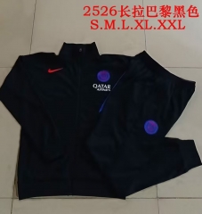 2025/26 Paris SG Black Thailand Jacket Uniform-815