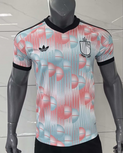 2026/27 Belgium Away Pink & Blue Thailand Soccer Jersey AAA-416/705/320