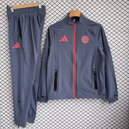 2026/27 Bayern Münche Dark Gray Soccer Windbreaker Uniform-709