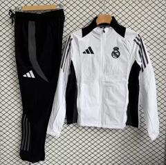2026/27 Rea Madrid White Soccer Windbreaker Uniform-709