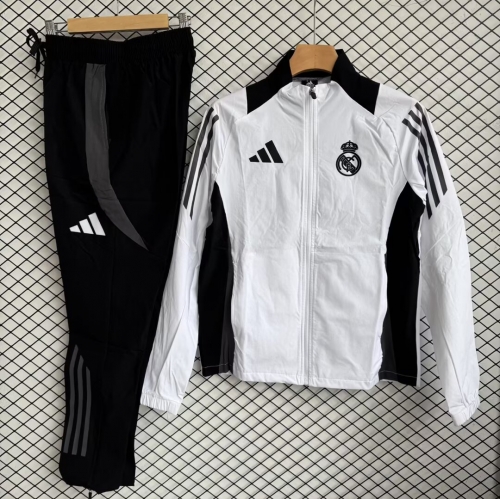 2026/27 Rea Madrid White Soccer Windbreaker Uniform-709
