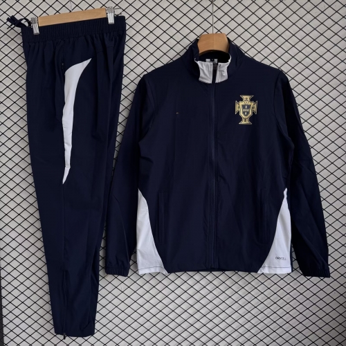 2026/27 Portugal Black Soccer Windbreaker Uniform-709