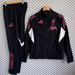 2026/27 Liverpool Black Soccer Windbreaker Uniform-709