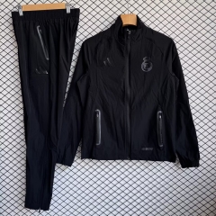2026/27 Rea Madrid Black Soccer Windbreaker Uniform-709